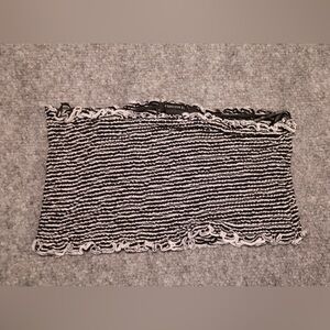 Forever 21 black and white  Striped tube top